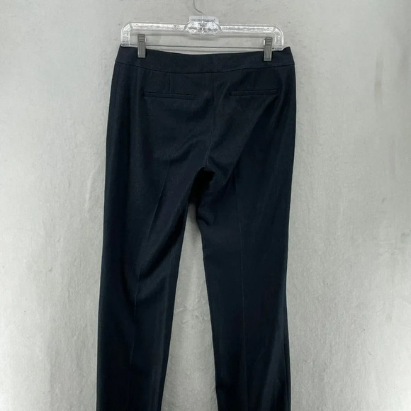 Tahari Dress Pants Women's 2 Deep Blue Straight Leg Regular Fit Mid Rise Stretch - Picture 8 of 12